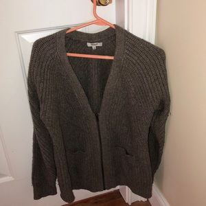 Madewell zip up cardigan